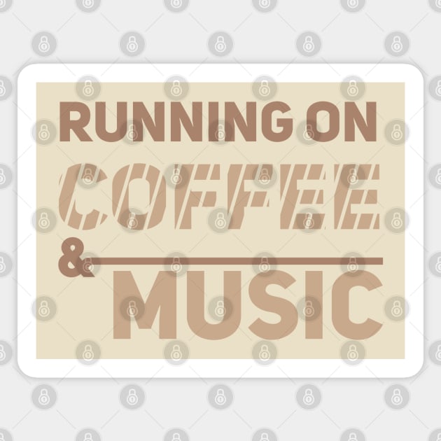 Running on coffee & music Sticker by Degiab